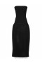Black Zimmermann Natura Panelled Midi Dress Dresses
