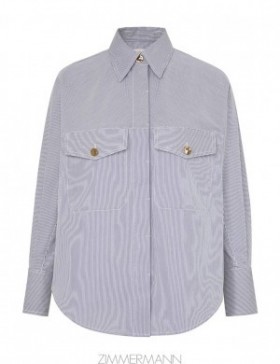 Micro Stripe Zimmermann Natura Pocket Stripe Shirt Shirt