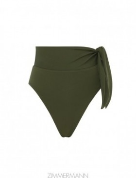 Khaki Zimmermann Separates Sculpt Scarf HW Pant Separates Pants