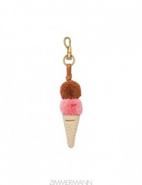 Natural Zimmermann Ice Cream Bag Charm Key Chains