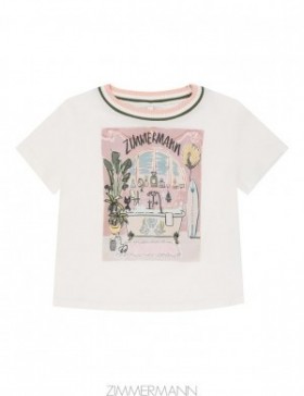 Ivory Zimmermann Ottie Printed Kids Tee Kids Clothing