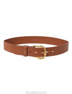 Avalon Zimmermann Twisted Buckle Leather Belt 40 Belts