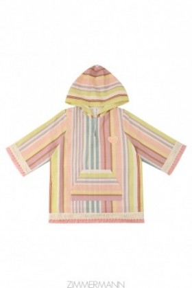 Multi Stripe Zimmermann Halliday Hooded Coverup Kids Clothing
