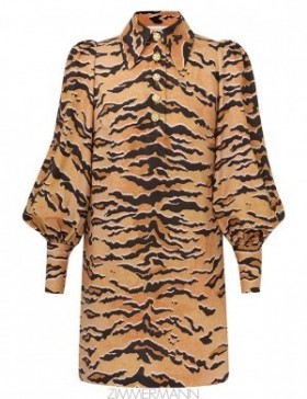 Tan Tiger Zimmermann Matchmaker Tunic Dress Dresses