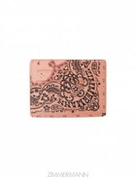 Pink Bandana Zimmermann Printed Leather Cardholder Bags