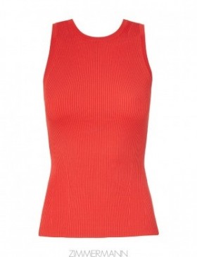 Red Zimmermann Alight Knit Racer Tank Tanks & Camis