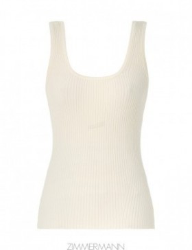 Parchment Zimmermann Scoop Neck Tank Tops