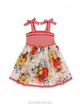 Multi Zimmermann Alight Knit Top Woven Dress Kids Dresses
