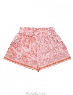 Pink Paisley Zimmermann Ottie Pocket Short Kids Clothing