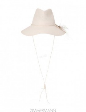 Natural Zimmermann Glazed Straw Collapsible Hat Hats