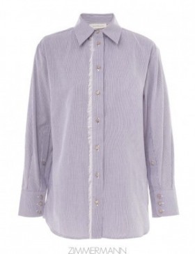 Stripe Zimmermann Matchmaker Embroidered Shirt Shirt