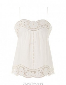 Ivory Zimmermann August Broderie Cami Tanks & Camis