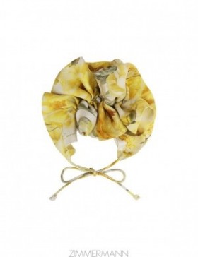 Yellow Peony Zimmermann Flower Neck Scarf Scarves