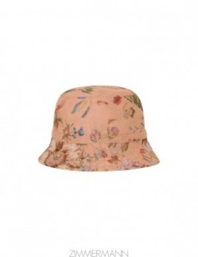 Pink Floral Zimmermann Kids Bucket Hat Kids Hats