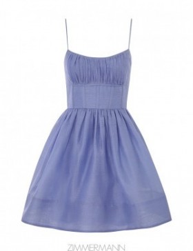 Iris Zimmermann Natura Ruched Mini Dress Dresses