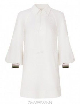 Ivory Zimmermann Natura Textured Jersey Dress Dresses