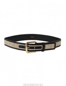 Black Zimmermann Raffia Belt 30 Belts