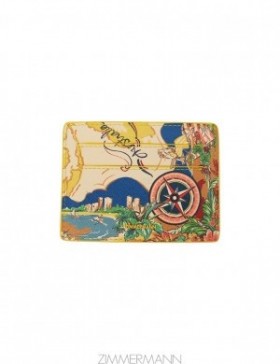 Nautical Map Zimmermann Printed Leather Cardholder Bags