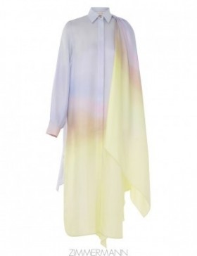 Yellow Fields Zimmermann Harmony Scarf Shirt Midi Dresses