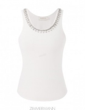 Ivory Zimmermann Matchmaker Embellished Tank Tops