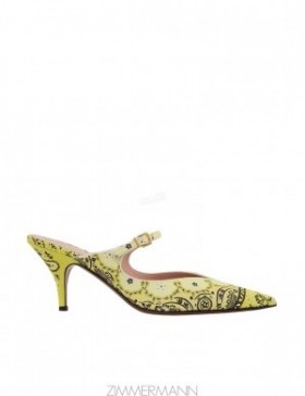 Yellow Bandana Zimmermann Aura Mule 65 Heels