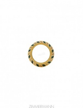 Gold/Green Zimmermann Zimmemorabilia Band Ring Rings