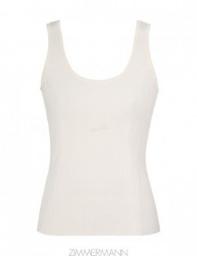 Parchment Zimmermann Scoop Neck Tank Tops