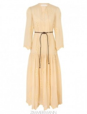 Sand Zimmermann Acadian Embroidered Maxi Dress Clothing
