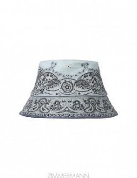 Blue Bandana Zimmermann Printed Canvas Bucket Hat Hats