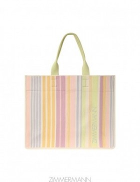 Multi Stripe Zimmermann Large Jacquard Tote Bags