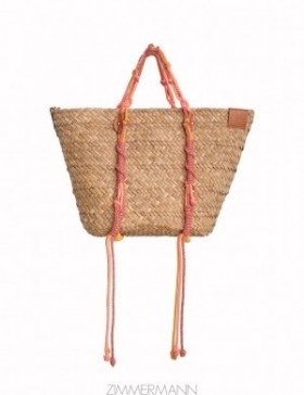 Coral Multi Zimmermann Large Macrame Basket Bags