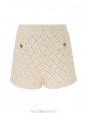 Cream Zimmermann Matchmaker Pointelle Shorts Shorts & Pants