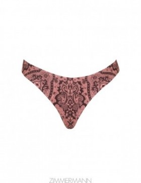 Coral Paisley Zimmermann Ottie Scoop Pant Bikinis