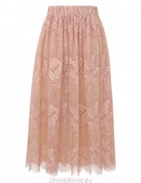 Orchid Zimmermann Harmony Lace Midi Skirt Skirts