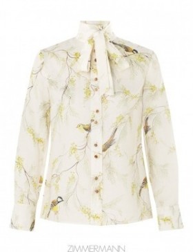Acacia Birds Zimmermann Blouse Tops