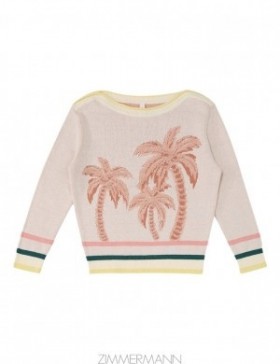 Multi Zimmermann Ottie Jacquard Sweater Kids Clothing