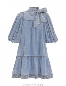 Faded Blue Zimmermann Denim Smock Dress Dresses Short