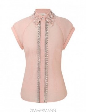 Pink Zimmermann Matchmaker Diamante Blouse Tops