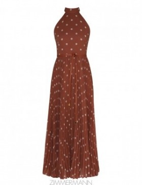 Aragon/Cream Dot Zimmermann Sunray Picnic Dress Dresses