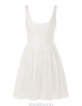 Ivory Zimmermann Alight Corset Mini Dress Clothing