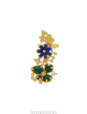 Gold/Multi Zimmermann Bloom Crawler Earrings