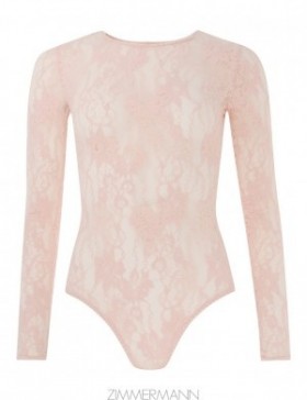 Blush Zimmermann Lace Bodysuit Tops