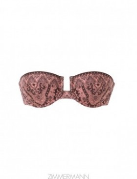 Coral Paisley Zimmermann Ottie Balconette Bra Bikinis