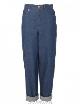 Railway Blue Zimmermann Matchmaker Barrel Jean DenimShorts & Pants