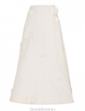 Ivory Zimmermann Matchmaker Rose Flare Skirt Skirts