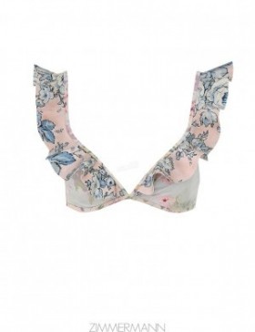 Spliced Zimmermann Halliday Spliced Frill Bra Bikinis