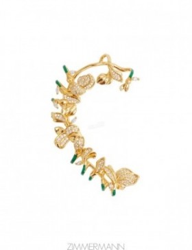 Gold Zimmermann Small Floral Ear Cuff Earrings