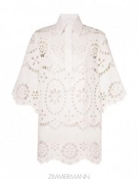 Ivory Zimmermann Lexi Embroidered Tunic Clothing