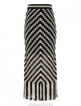 Chevron Zimmermann Halliday Hand Crochet Skirt Skirts