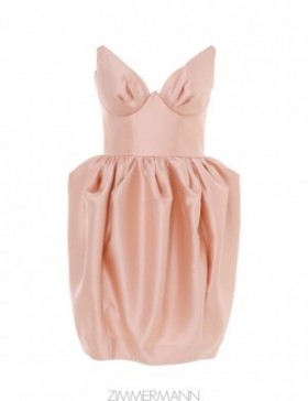 Pink Zimmermann Matchmaker Bustier Mini Dress Dresses